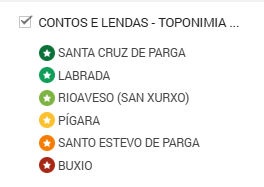 Mapa interactivo Contos e Lendas da Terra Cha – CEIP Santo Estevo de Parga